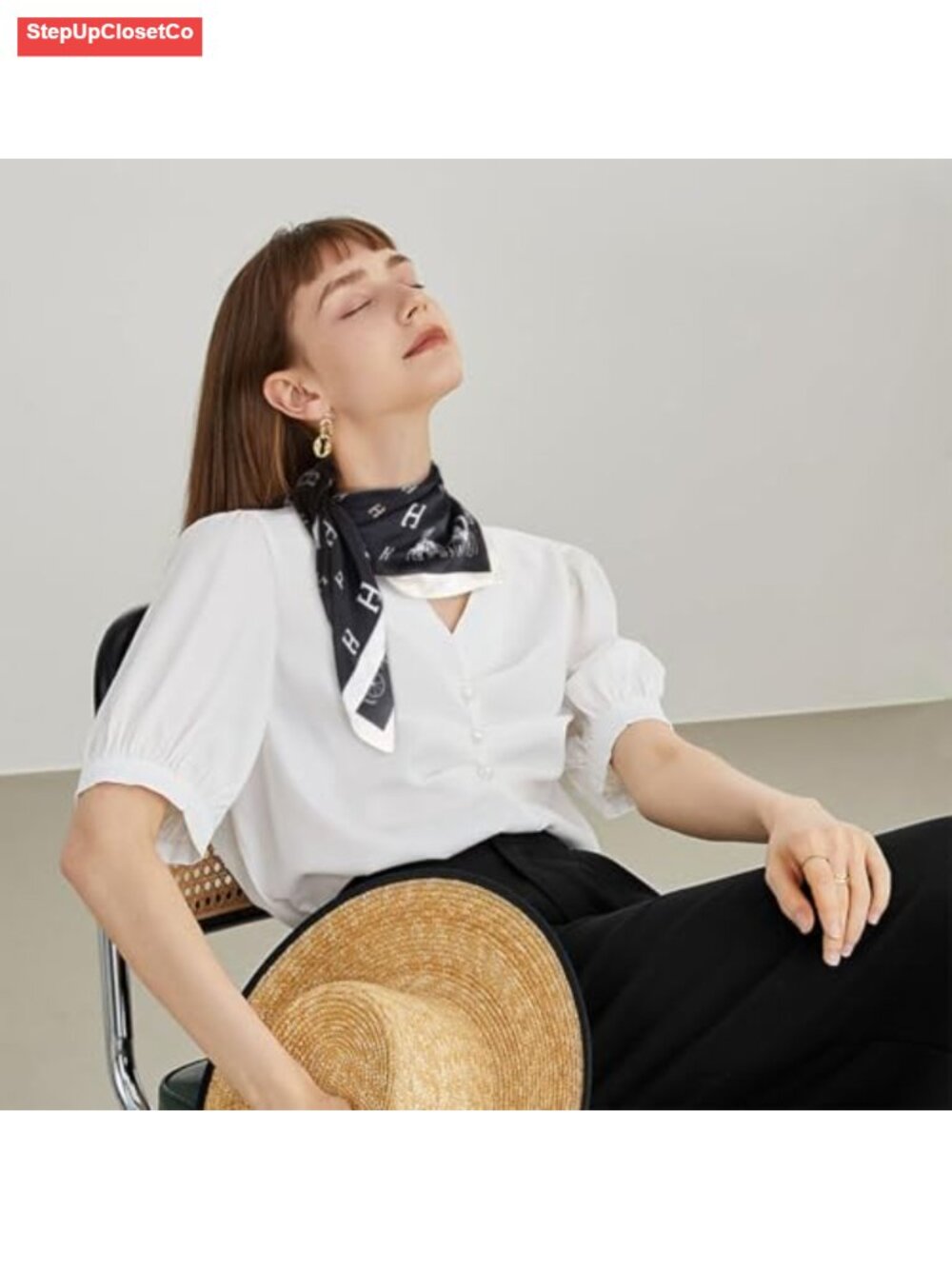 Silk Feel Satin Square Headscarf for Women - Lightweight Versatile Neckerchief - Picture 5 of 6